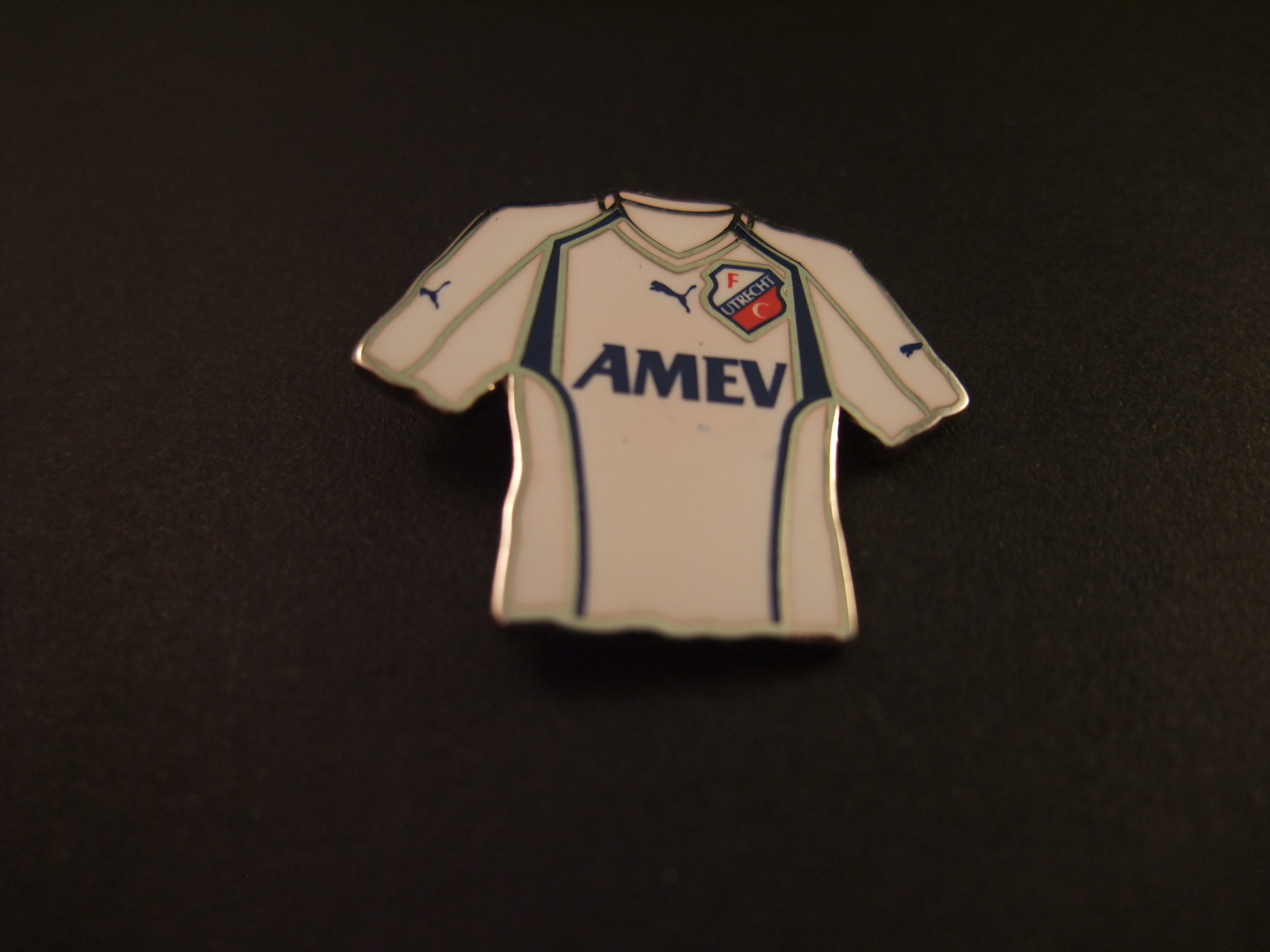 Amev shirtsponsor. FC Utrecht 1992-2005 wit